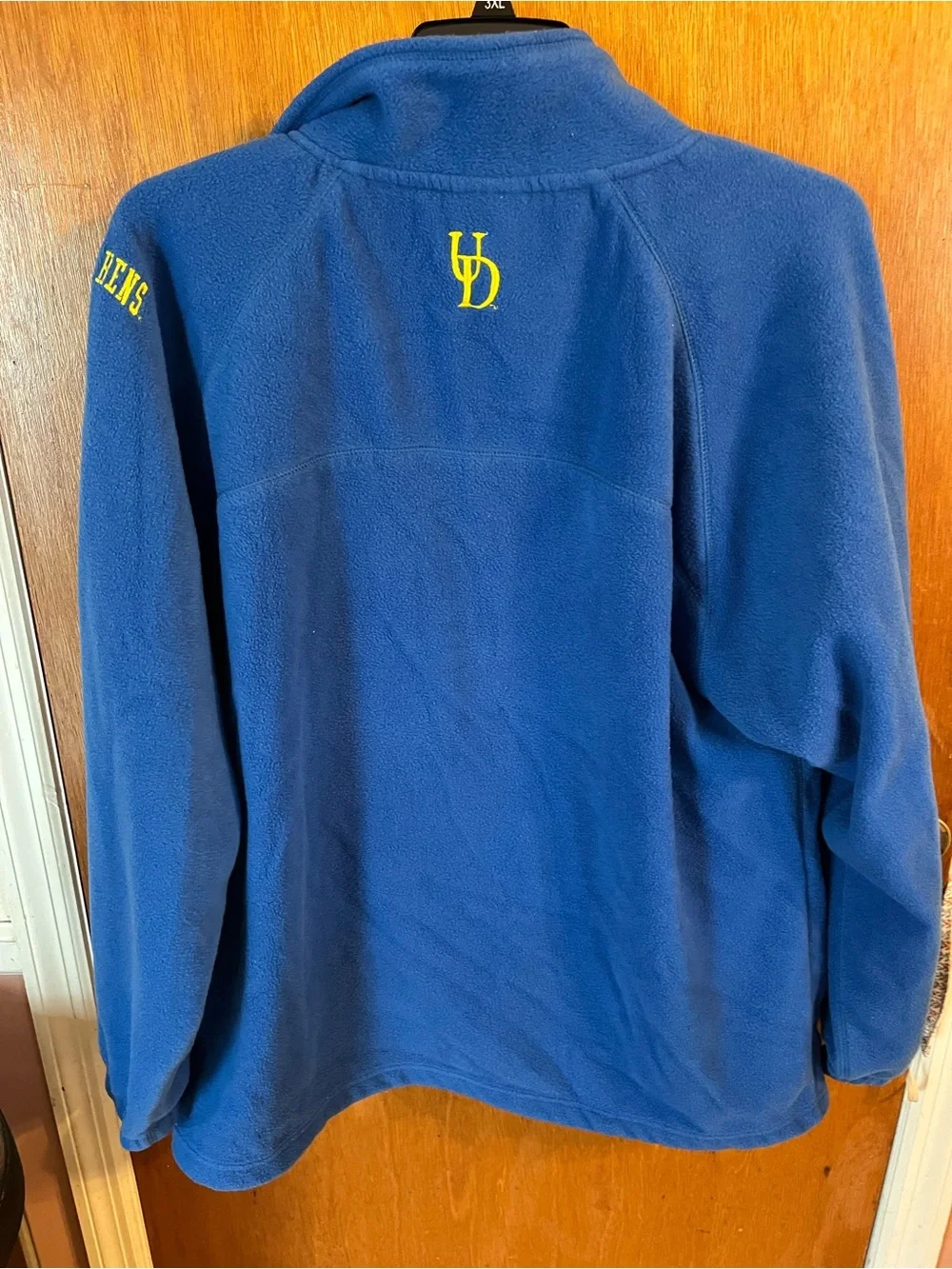 Pro Player Blue Fleece Full-Zip Jacket with Yellow UD Logo